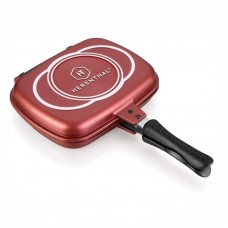 HT-CDF34M BURGUNDY HERENTHAL Tigaie dubla, o parte cu format fagure si o parte grill 34 cm HT-CDF34M BURGUNDY HERENTHAL Tigaie dubla, o parte cu format fagure si o parte grill 34 cm